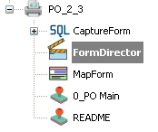 A FormDirector object beneath a print parameter.